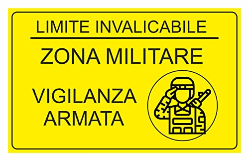 CARTELLO SEGNALETICO - limite invalicabile zona