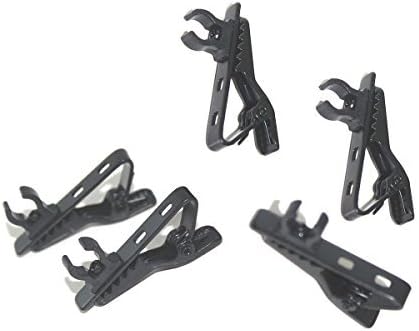 ZRAMO Metal Tie Clip for Lapel/Lavalier Microphone, Collar Clip for All Kinds of Omnidirectional Condenser Microphone for Smart Phone Android Lavalier Lapel Microphone