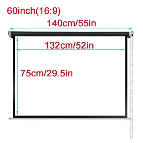 Pantalla para proyector manual 60 pulgadas 16:9 miniatura 6