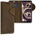 Produktbild kalibri Wallet Case kompatibel mit Samsung Galaxy A7 (2018) - Hülle Leder - Handy Cover Handyhülle Anker Vintage Braun