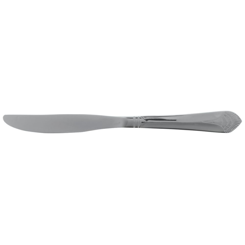 Dinner Knife Metropolis Pattern 18/0 Stainless Steel 12 Per Case by HUBERT – Stainless Steel, Silver, Model MET-9
