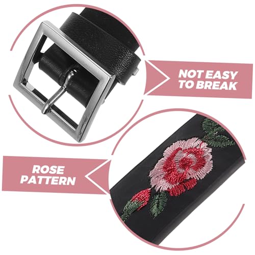 Floral Embroidered Waist Belt Adjustable Design Vintage Pattern for Jeans and Fashion Accessories for Women3