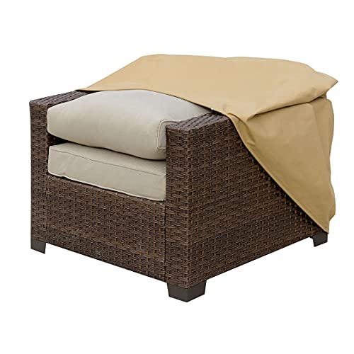 Furniture of America Fabric Dust Cover for Outdoor Chairs, Medium, Light Brown