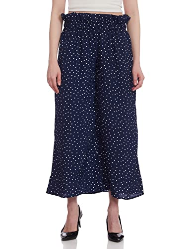 Image of A.T.U.N. (ALL THINGS UBER NICE) Womens High Rise Printed Regular Palazzo | Ankle Length Relaxed Fit Pant