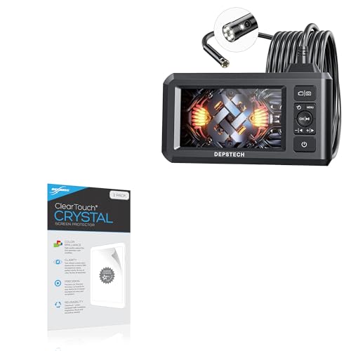 BoxWave Screen Protector Compatible with Depstech HD Dual Lens Endoscope (4.3 in) - ClearTouch Crystal (2-Pack), HD Film Skin - Shields from Scratches