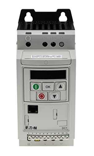 Convertidor de frecuencia de 230 V para solucionar caídas de tensión en motores de 0.37 kW