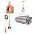 3 in 1 Electric Hoist Winch, 440lbs Portable Electric Winch with R-emote Control 16ft/min 1500W 110V Winch Crane for Factories, Warehouses, Attic Life, Construction Lifting Towing