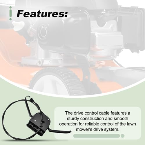 Quctaki Drive Control Cable with Handle Compatible with Husqvarna Craftsman XT721F Lawn Mower Replace 581080913 by Quctaki - Image 4