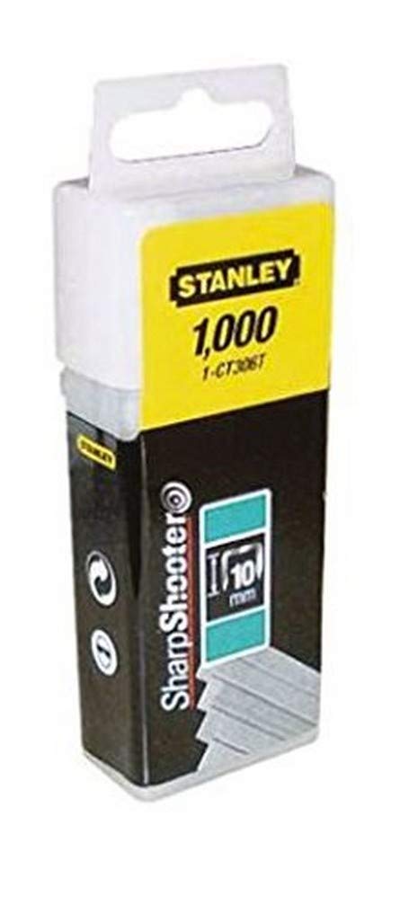 Stanley® 1-Ct308t Flat Narrow Crown Staples 12Mm Ct308t (Pack 1000)