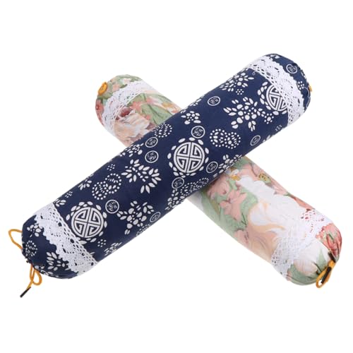 Ipetboom 2pcs Wormwood Neck Pillows Moisture Absorbing Breathable Pillows for Home Use Natural Herbal Relieving Fatigue and Sleep