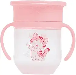 Copo de Treinamento 360° Lia com Alça e Tampa 200ml - Petit Piá