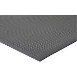 Miller Supply Inc Genuine Joe 01710 Anti-Fatigue Mat Vinyl Foam Beveled Edge 3-Ft x12-Ft Black