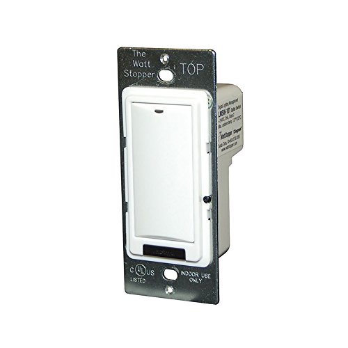 Interruptor 24V CC Wattstopper LVSW-101-W blanco para control domótico de bajo voltaje