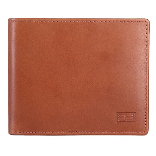 Image of Brooklyn Bridge Genuine Leather Slim Wallets for Men VT Blue Men's Genuine Leather Wallet RFID Blocking Bifold, Branded Quality Mens Wallet, Compact Minimalist, Thin Front Pocket, Stylish Gift Set