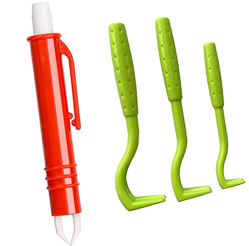 Chanurae Zeckenzange für Hunde Katze Kinder, 3er Set Zeckenhaken und 1pc Set Zeckenpinzetten, Einfacher und Sicherer Zeckenentferner Chanurae Zeckenzange für Hunde Katze Kinder, 3er Set Zeckenhaken und 1pc Set Zeckenpinzetten, Einfacher und Sicherer Zeckenentferner