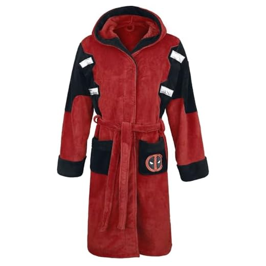 Deadpool Official Marvel Fleece Adult Dressing Gown Bathrobe - One Size [UK-Import]