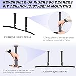 ATENTO Pull Up Bar, Chin Up Bars Ceiling Mount, Workout for Home Gym, Beam, Crossfit - Heavy-Duty, Foam Grip, Easy installation - Image 3