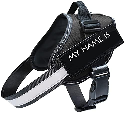 Dog Harness, No-Pull Reflective Dog Vest, Breathable Adjustable Pet Harness with Handle for Outdoor，Heavy Duty Personalized Pet Vest to Prevent Tugging, Pulling, or Choking, Training and Walking (S)