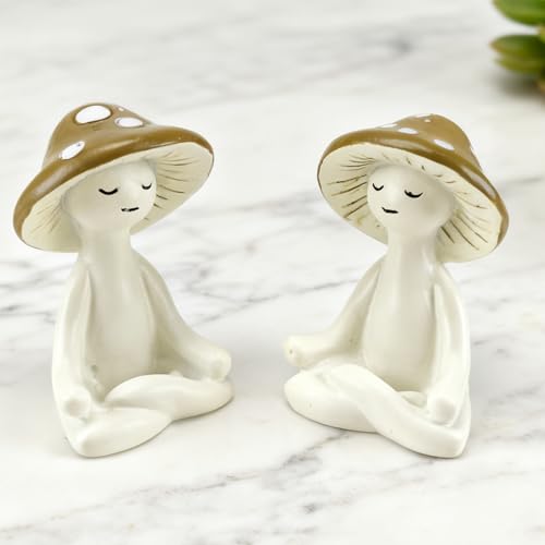 Estatua de Setas de Meditación de Resina para Decoración miniatura 6