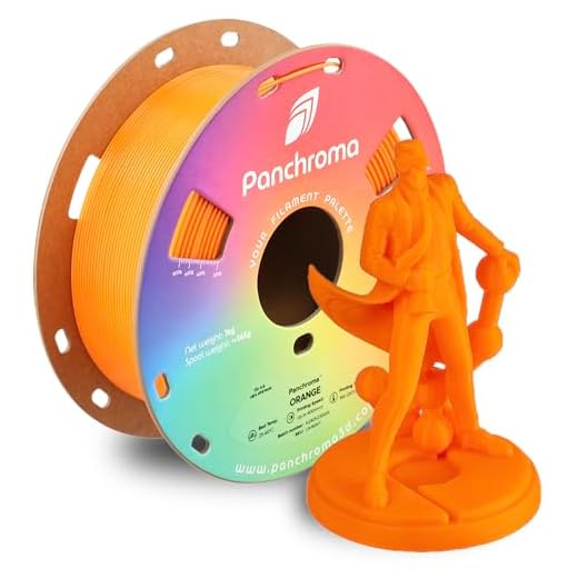 Polymaker Panchroma Orange 3D Printing Filament, 1.75mm 1kg, Prints Better Than PLA, High Speed Compatible with Most 3D Printers