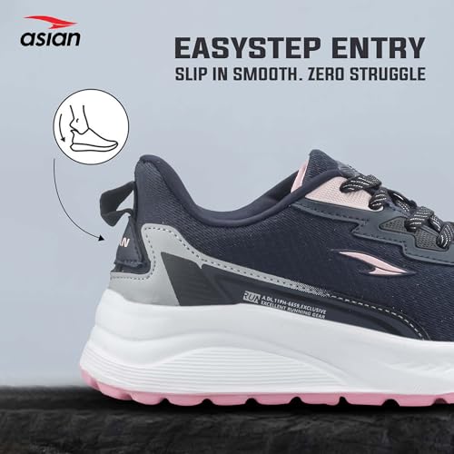 Image of ASIAN Firefly-13 Women Sports Shoes | Memory Foam Cushion, Stylish Lightweight Design for Running, Gym, Walking, Workout & Daily Active Use