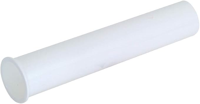 EZ-FLO 1-1/2 Inch x 6 Inch Flanged Tailpiece, Direct Connection for Tubular Drain Applications, White Polypropylene, 35350