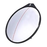 Dioche Swing Mirror, Putting Mirror Learning Full Swing Putting Convex 360-Degrees Mirror, Adjustable Angles