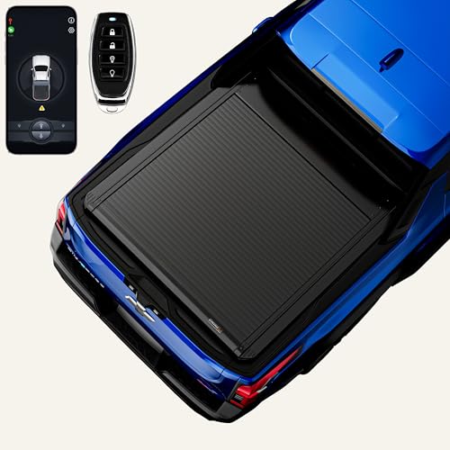 Image of ONINE Electric Power Retractable Truck Bed Tonneau Cover Custom fit 2024-2026 Chevy Silverado EV GMC Sierra EV, (NOT Fit Midgate), Remote Control, Weatherproof & Secure