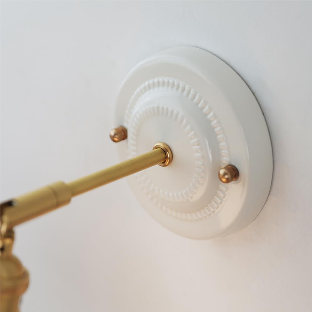 Lampada da Parete in Ceramica Smaltata E27 - Elegante Illuminazione per Sala da Pranzo, Comodino, Hotel, Scale, Angolo, scrivania, complemento d'arredo Moderno, Atmosfera Calda, a