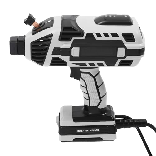Soldadora eléctrica portátil, soldadora manual, inversor IGBT, pistola de soldadura, máquina de soldadura para trabajos de chapa, ingeniería mecánica, reparación de automóviles (gris)