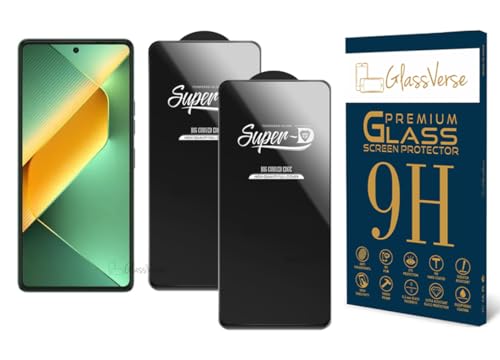 Image of GlassVerse 9H Gorilla Tempered Glass for Tecno Pova 6 | HD Clarity Screen Protector, Ultra Strong 9H Protection, Edge to Edge, Case Friendly, Hassle-less Installation Kit Included. (Pack of 2)