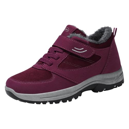 Botas de nieve para hombre y mujer, impermeables, para senderismo, invierno, al aire libre, calzado de senderismo medio, zapatos de mochilero, zapatos de montañismo, ligeros, antideslizantes, cálidos