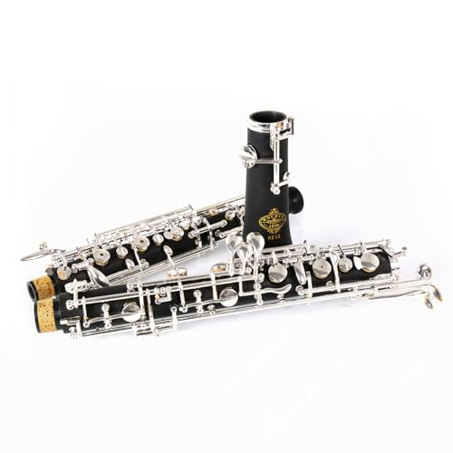 Periodo di garanzia: 1 anno Rochix Oboe Beginner Student Level SF15 ABS Body Silver Plated Full Automatic C Tone with 1 Reed,1 Cleaning Cloth,1 Swab,1 Thumb Rest,1 Case and More