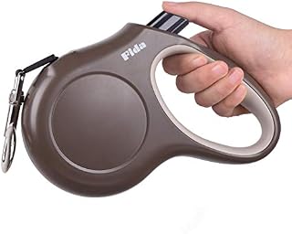 Fida Retractable Dog Leash, 3m Heavy Duty Pet Walking Leash for X-Small Dog or Cat up to 8kg, Tangle Free. One-Hand Brake (X-Small, Black)