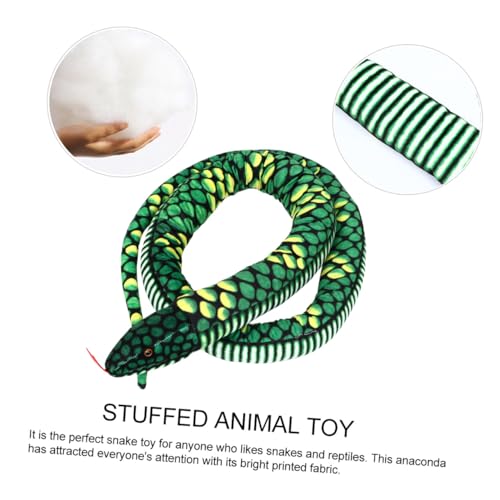 Peluche serpent réaliste SUPVOX douce pour décoration et blagues - 6
