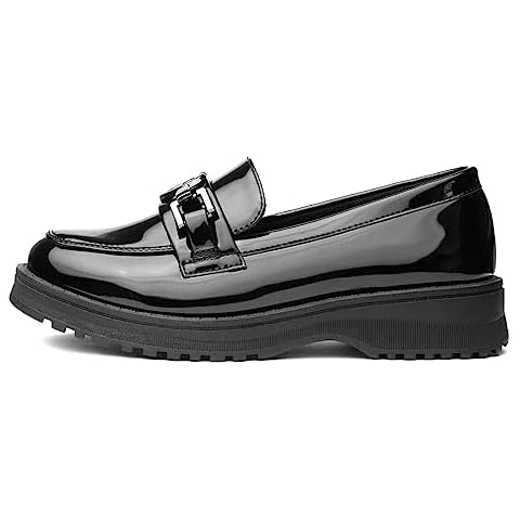Lilley UNA Girls Black Patent Loafer Size 2 Cover