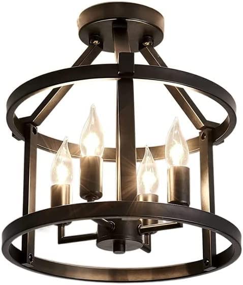 YONG - FR Modern Chandelier, Retro Farmhouse Pastoral Style Iron Chandelier Light Luxury Kitchen Restaurant Chandelier Living Room Main Light Hallway Corridor Light