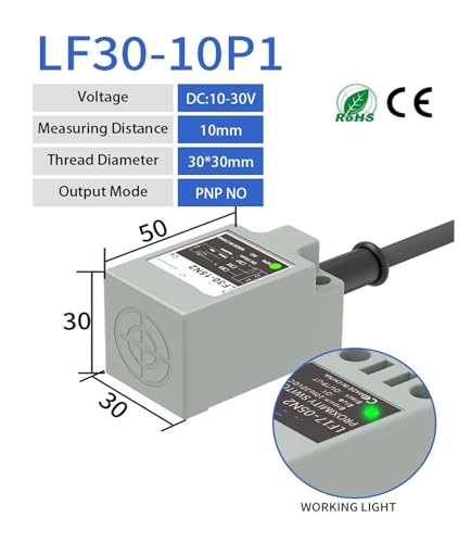Sensor TL-N10MC1 evita fallas de friccion mecanica detectando metales a 10mm de distancia 3