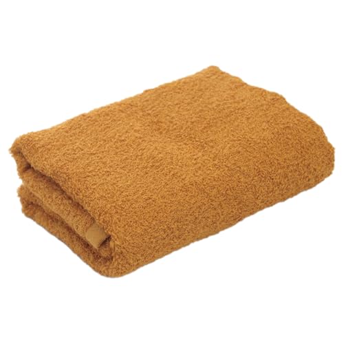 泉州タオル(Senshu towel) [お試し]ミニバスタオル 1枚(マスタードイエロー)40cm×120cm 500匁 国内製造 泉州タオル フェイスタオル 以上 バスタオル 未満 吸水 普段使い シンプル 日用品