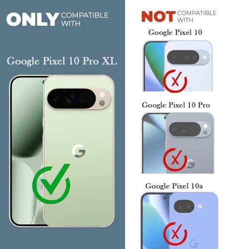 Image of Jkobi Lifetime Anti-Yellow MagSafe Compatible Clear Back Cover Case for Google Pixel 10 Pro XL (Sleek Hard Crystal | Shockproof and Camera Protection)