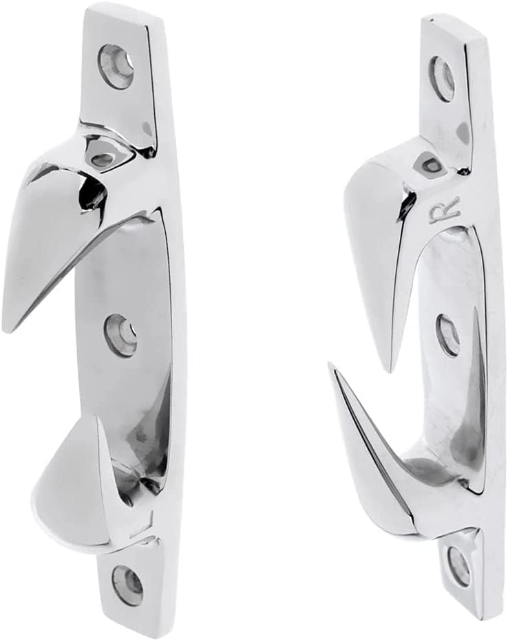 2 Pieces Heavy Duty 316 Stainless Steel Boat Cleat Chock Mooring Cleat 119mm 4.69' Corrosion Resistance Tough