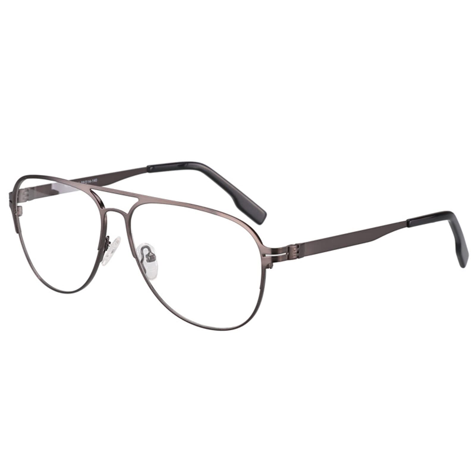 BAFAFA Niebieskie okulary do czytania z blokadą światła, Okulary Presbitia, Progresywne Wieloogniskowe Okulary do czytania UV400, Lekkie czytniki przeciwzmęczeniowe oczu (Color : Grey, Size : +2.0)