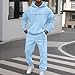 Generisch Trainingsanzüge Herren Jogginganzug Gradientenfarbe 2 Teilig Hip Hop Y2K Tracksuit Hoodies + Jogginghosen Männer Freizeitanzüge Kapuzenpullover Casual Bequeme Sportanzug