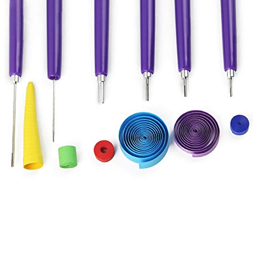 Ferramentas com fenda Kit de Quilling de flores DIY tamanhos diferentes
