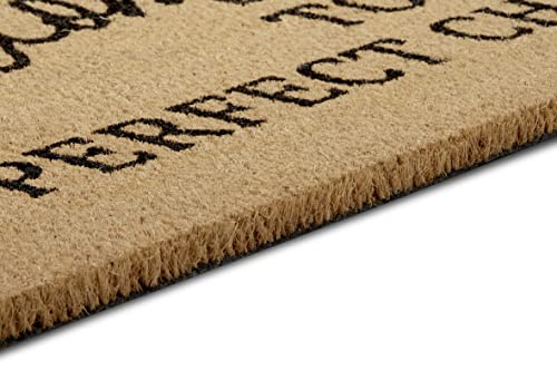 Hanse Home Fußmatte Kokos 45x70cm – rutschfeste Schmutzfangmatte Natur für Innen, Fußabtreter Welcome Lustig Kokosfaser Kokosmatte für Eingangsbereich & überdachten Außenbereich