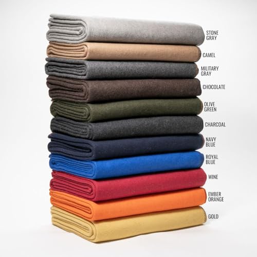 Arcturus FBA_NC-AC-640WB-O Military Wool Blanket - Warm, Thick, Washable - Great For Outdoors, Camping, Stadium Blanket thumb #5