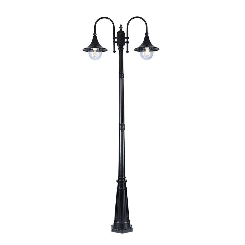 Lampadaire d'extérieur style européen vintage pour jardin chic