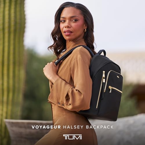 Mochila TUMI Voyageur para portátil, 14", Negra y dorada miniatura 2