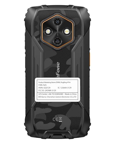 Image of Ulefone RugKing 4 Pro 10200 mAh Battery 16GB+256GB Android 15 Rugged Phone, 6.56 inch 120Hz Display Tough Smartphone, 48MP Main Camera, Built-in Glare Flashlight, NFC / 4G Dual SIM /Widevine L1 - Black