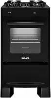 SUGGAR FOGÃO NEO MAX PRETO MESA DE VIDRO 4 BOCAS ACENDIMENTO AUTOMÁTICO FGV403PT